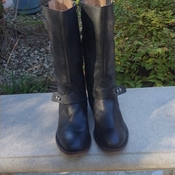 Lucchese Spirit Womens Boots Side Zip Thripple Strap size 9 - Picture 5 of 13